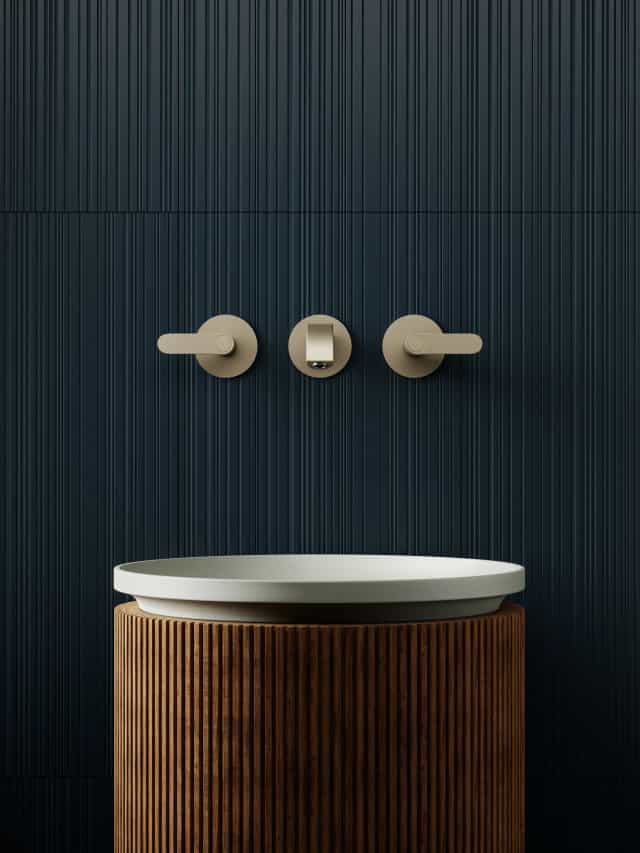 Rendering 3D di prodotto - Rubinetto parete lavabo - Archivision Studio