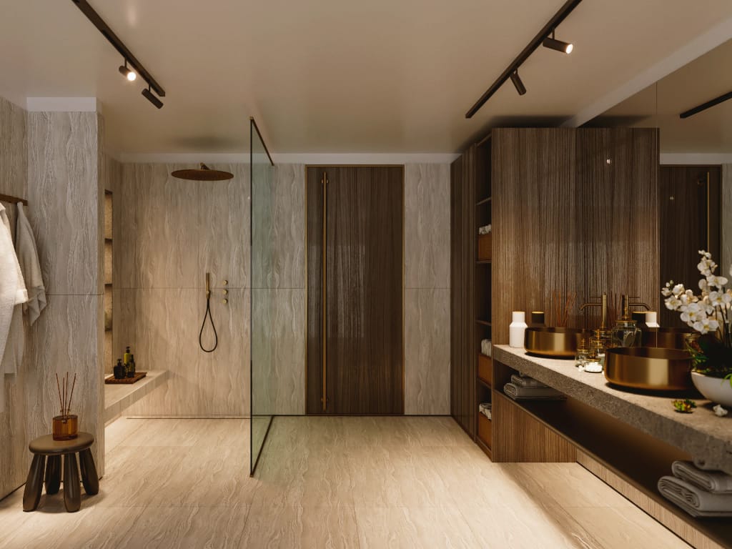 Rendering fotorealistico di interno - Appartamento di lusso 3 - Archivision Studio