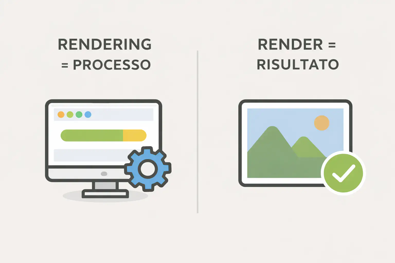 Render vs rendering